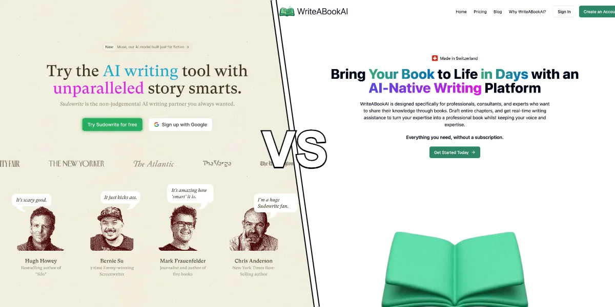 Comparison of AI writing tools for different author types