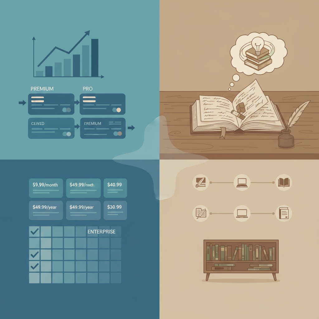 Comparison of AI writing tools pricing models and feature sets